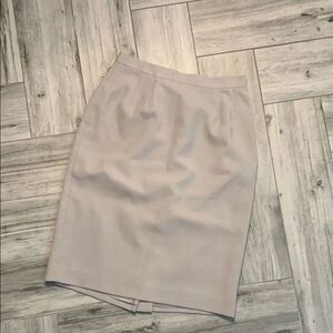 Tan Knee-Length Pencil Skirt for Work